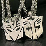 Autobots Sign Stainless Steel Pendant Chain Necklace For Men Boy