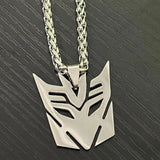 Autobots Sign Stainless Steel Pendant Chain Necklace For Men Boy