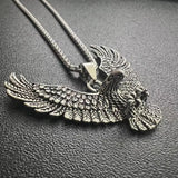 Eagle Pendant Necklace Stainless Steel Chain for Men