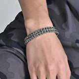 Hidden Locks Stainless Steel Bracelet Hand Chain 19/21/23CM