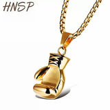 Hip Hop Boxing Glove Pendant Necklace For Men Male Street Rock Style