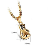 Hip Hop Boxing Glove Pendant Necklace For Men Male Street Rock Style