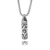 Punk Bullet Stainless Steel Pendant Chain Necklace For Men