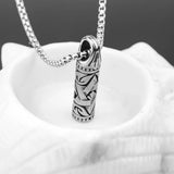 Punk Bullet Stainless Steel Pendant Chain Necklace For Men