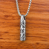 Punk Bullet Stainless Steel Pendant Chain Necklace For Men