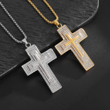 Cross Pendant Chain Necklace For Men Jewelry Hip Hop Accessories