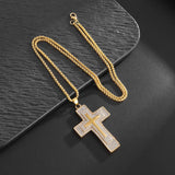 Cross Pendant Chain Necklace For Men Jewelry Hip Hop Accessories