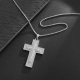 Cross Pendant Chain Necklace For Men Jewelry Hip Hop Accessories