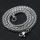 Viking Compass Pendant Necklace Stainless Steel Men's Jewelry