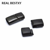 5PC Nickel Stainless Steel Magnetic Clasps Jewelry Findings Rectangular
