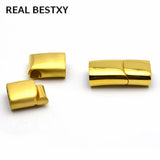 5PC Nickel Stainless Steel Magnetic Clasps Jewelry Findings Rectangular