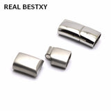 5PC Nickel Stainless Steel Magnetic Clasps Jewelry Findings Rectangular