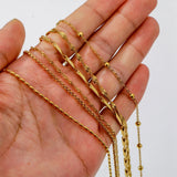 HONGTONG Chain Necklace For Women Stainless Steel Jewelry Long Chains