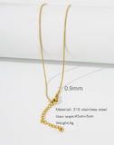 HONGTONG Chain Necklace For Women Stainless Steel Jewelry Long Chains