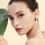 925 Silver Women Earrings Wedding Freshwater Pearl Double Drop Earring
