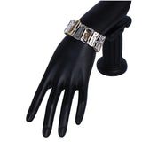 HONGYE Classic Steampunk Bangles Geometric Letter Bracelet Unisex