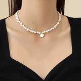 Baroque Freshwater Pearl Necklace Pendant Vintage Style Gift