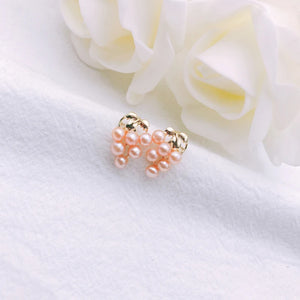 Freshwater Pearl Stud Earrings 4-5mm for Women Girl Gift