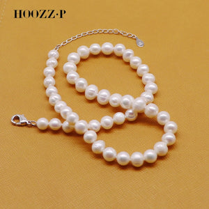 Adjustable 6-7mm Pearl Necklace 925 Silver Freshwater Cultured Bead Jewelry