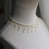 Baroque Gypsophila Pearl Necklace Jewelry Collar For Women Wedding Choker