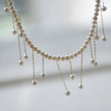 Baroque Gypsophila Pearl Necklace Jewelry Collar For Women Wedding Choker