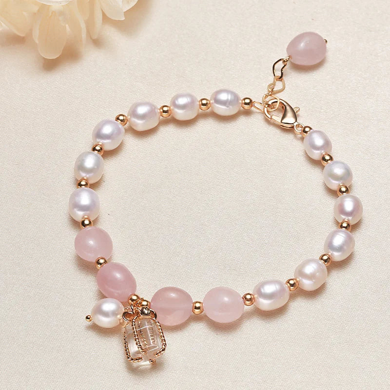 Adjustable Freshwater Pearls Bracelet Natural Baroque Pearls
