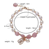 Adjustable Freshwater Pearls Bracelet Natural Baroque Pearls
