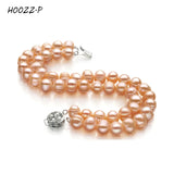 Double Layer Freshwater Pearl Bracelet in Pink