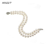 Double Layer Freshwater Pearl Bracelet in Pink