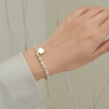 Baroque Pearl Bracelet Shell Pendant Women's Jewelry Gift
