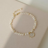 Baroque Pearl Bracelet Shell Pendant Women's Jewelry Gift