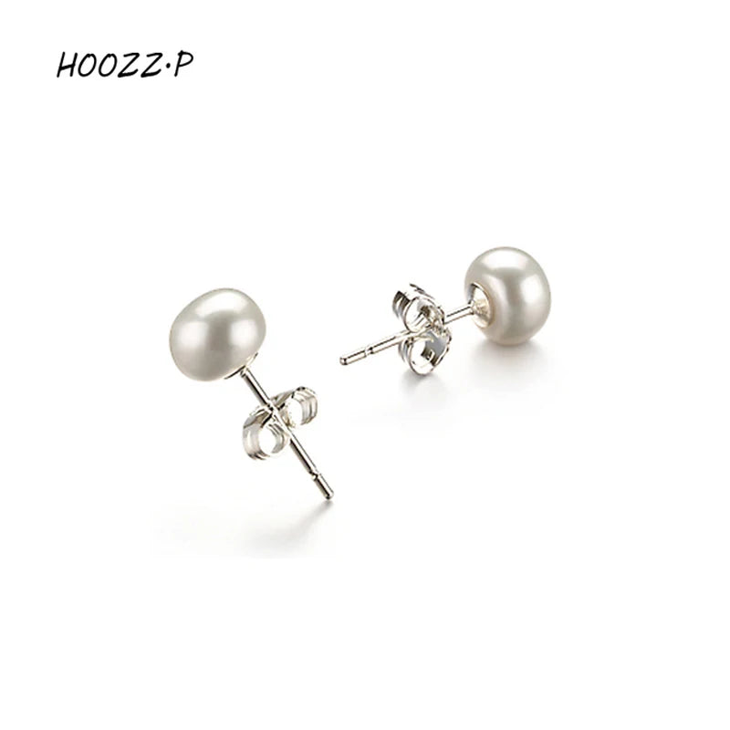 Pink Lavender Freshwater Cultured Pearl Earrings 6-7mm