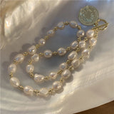 Baroque Shape Small Pearl Necklace Women