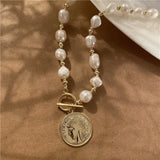 Baroque Shape Small Pearl Necklace Women