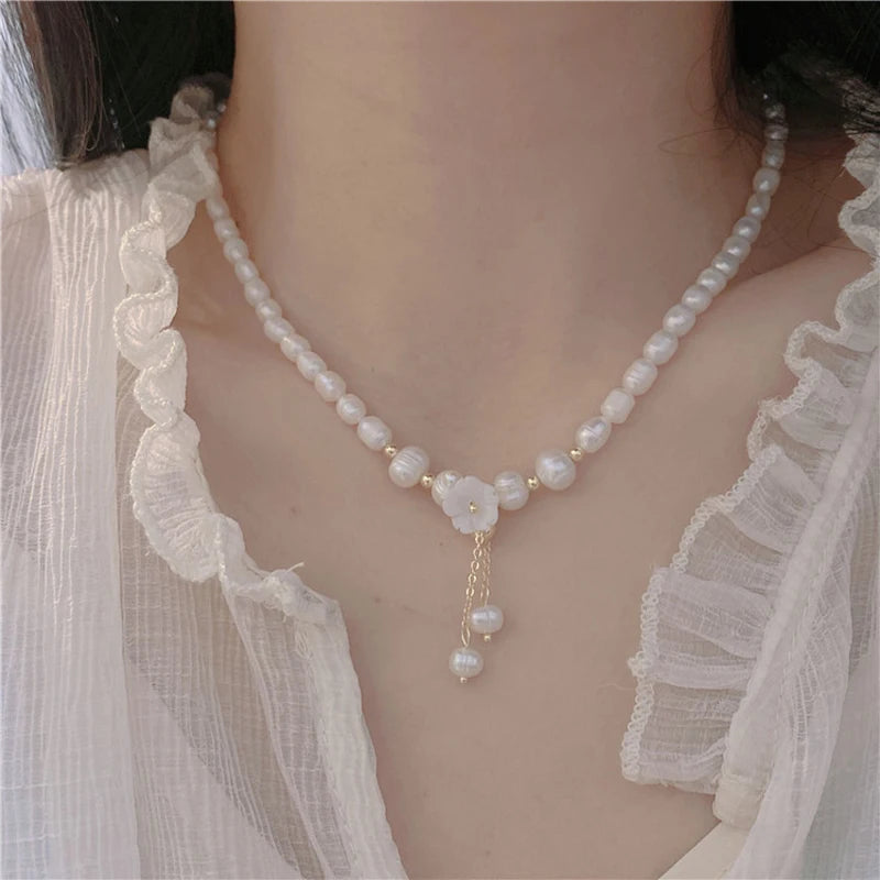 Real Natural Cultured Baroque Pearl Necklace