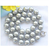 Gray South Sea Shell Pearl Necklace 18in