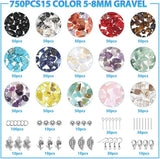 1005 Pcs Irregular Gemstone Beads Kit for DIY Jewelry Making