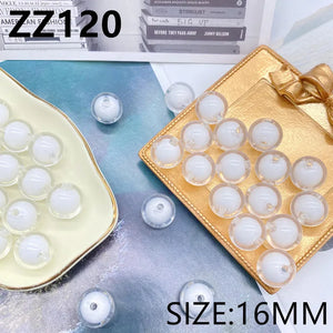 10pcs 16mm Candy Colorful Beads Acrylic Round Bracelet Necklace Hair Rope ZZ120