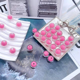 10pcs 16mm Candy Colorful Beads Acrylic Round Bracelet Necklace Hair Rope ZZ120