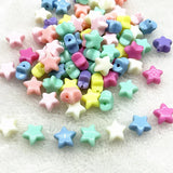 30-120pcs 12mm Star Acrylic Spacer Beads Jewelry Making DIY Bracelets