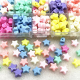 30-120pcs 12mm Star Acrylic Spacer Beads Jewelry Making DIY Bracelets