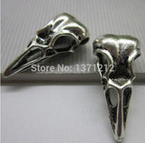 30PCS Crow Skull Charm Pendant for Bracelets Necklaces