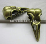30PCS Crow Skull Charm Pendant for Bracelets Necklaces