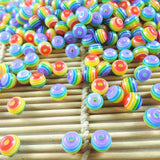 Colorful Striped Resin Beads for Jewelry Making