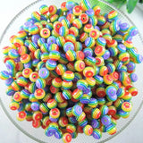 Colorful Striped Resin Beads for Jewelry Making
