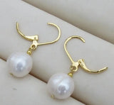 Natural 8.5-9mm South Sea Pearl Earrings