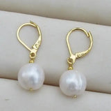 Natural 8.5-9mm South Sea Pearl Earrings