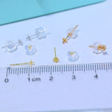 Cheap 18K Stud Earrings Mountings Settings AU750 Jewelry Findings