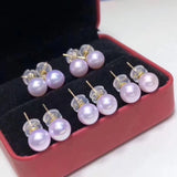 Cheap 18K Stud Earrings Mountings Settings AU750 Jewelry Findings