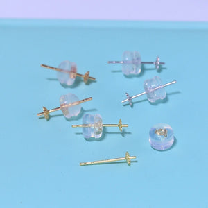 Cheap 18K Stud Earrings Mountings Settings AU750 Jewelry Findings